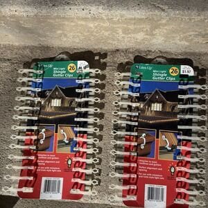 2 Pack New Mini Light Shingle Gutter Clips (52)